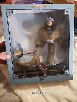 Poupée Barbie Greyhound chien de chasse de la société 2000 édition limitée NRFB # 29057 Mattel