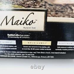 Poupée Barbie Maiko Mattel Édition Collector Label Or 2005 Édition Limitée