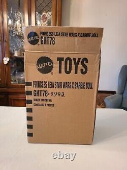 Poupée Barbie Princesse Leia Star Wars X (GHT78) avec boîte d'expédition limitée à 20 000 exemplaires
