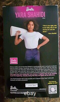 Poupée Barbie Signature 2020 Yara Shahidi Édition Limitée Vote Shero Made to Move