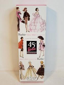 Poupée Barbie Silkstone 45e Anniversaire 2003 Édition Limitée Mattel B8955 Nrfb