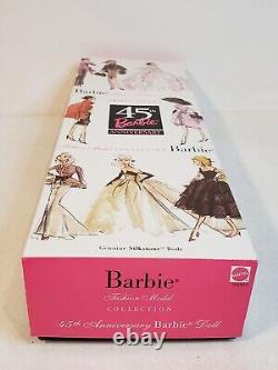 Poupée Barbie Silkstone 45e Anniversaire 2003 Édition Limitée Mattel B8955 Nrfb