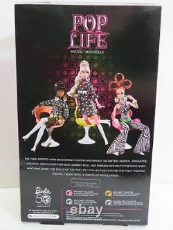 Poupée Barbie de la vie pop, Blonde Pivotal, Limitée 6800 dans le monde, 2008 Mattel N6596, NRFB