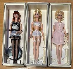 Poupée Barbie de lingerie Silkstone Mattel BFMC ensemble complet de 6 éditions limitées NRFB