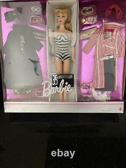Poupée Barbie édition limitée de reproduction originale 35e anniversaire de 1959