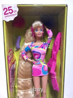 Poupée Mattel Barbie Cheveux Totalement Fous 25e Anniversaire - Figurine de Collection Rare et Limitée