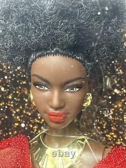 Poupée en or Mattel Barbie 40e anniversaire afro-américaine Signature GOLD limitée à 30cm