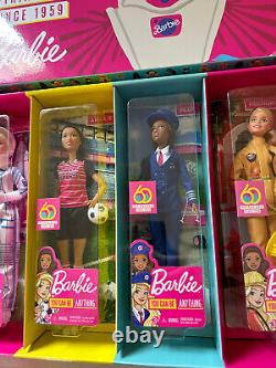 Poupées de carrière Barbie 60e anniversaire, lot de 6 éditions limitées, NIB 2019