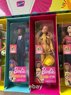 Poupées de carrière Barbie 60e anniversaire, lot de 6 éditions limitées, NIB 2019