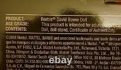 Scellé. Mattel Édition Limitée David Bowie Signature Barbie Poupée Ziggy Stardust