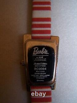 VTG. 1959 Mattel Édition Limitée BARBIE Montre de Maillot de Bain avec Boîtier, Étiquettes et COA