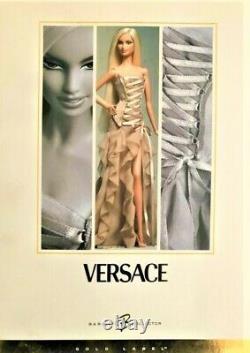 Versace Barbie Doll Gold Label Edition Limitée Mattel #b3457