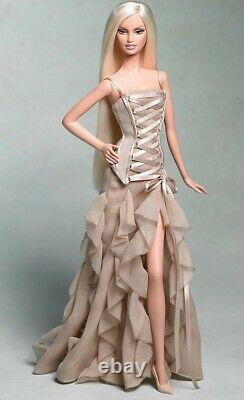 Versace Barbie Doll Gold Label Edition Limitée Mattel #b3457