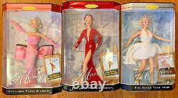 Vtg 3 Barbie Marilyn Monroe Lot Poupée 17452 17155 17451 Messieurs Préférez Blondes