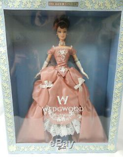 Wedgwood Mattel Barbie Poupée Rose Jasper Cameo Limited Edition 2001 Boxed